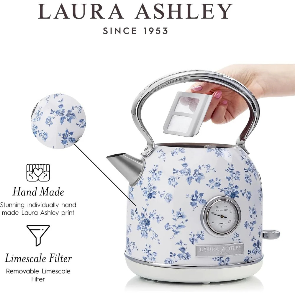 غلاية كهربائية من الفولاذ المقاوم للصدأ سعة 1.7 لتر بقدرة 1500 وات لتسخين المياه بكفاءة