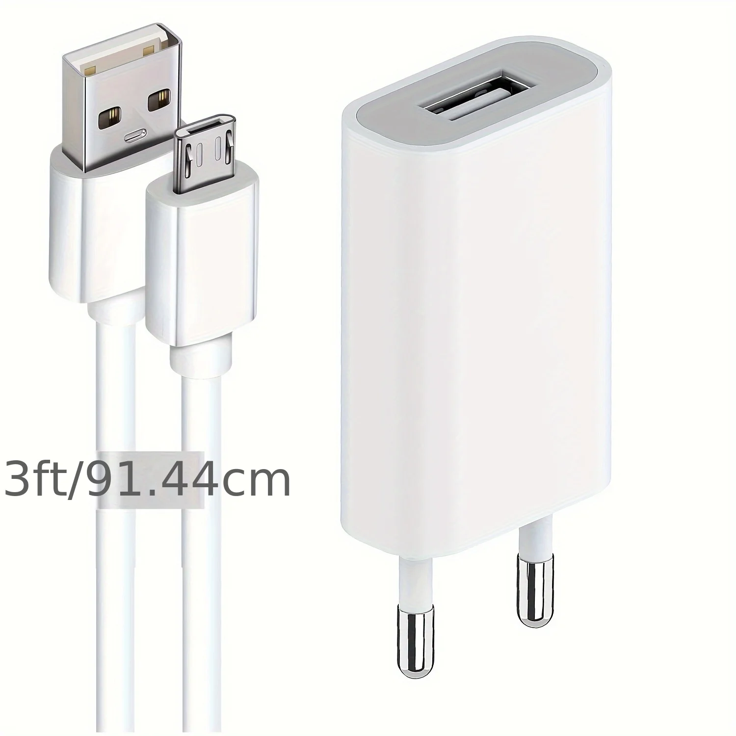 European USB Power Adapter EU Plug Wall Travel Charger 1 Ports USB 5V1A 5V2A Mobile Phone Micro Data Charging