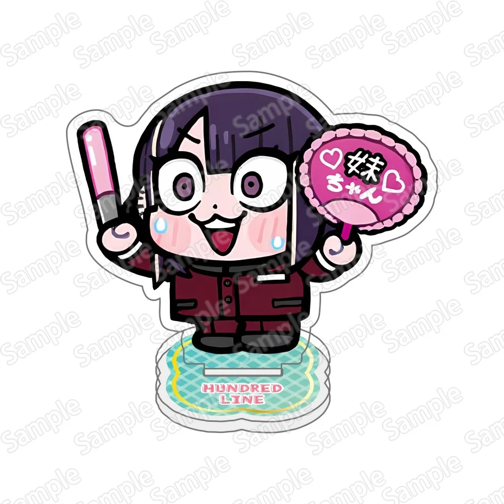Game The Hundred Line Takumi Sumino Yugamu Omokage New 10CM Cute Anime Acrylic Stand Keychain Character Model Desk Decor Fans Gi