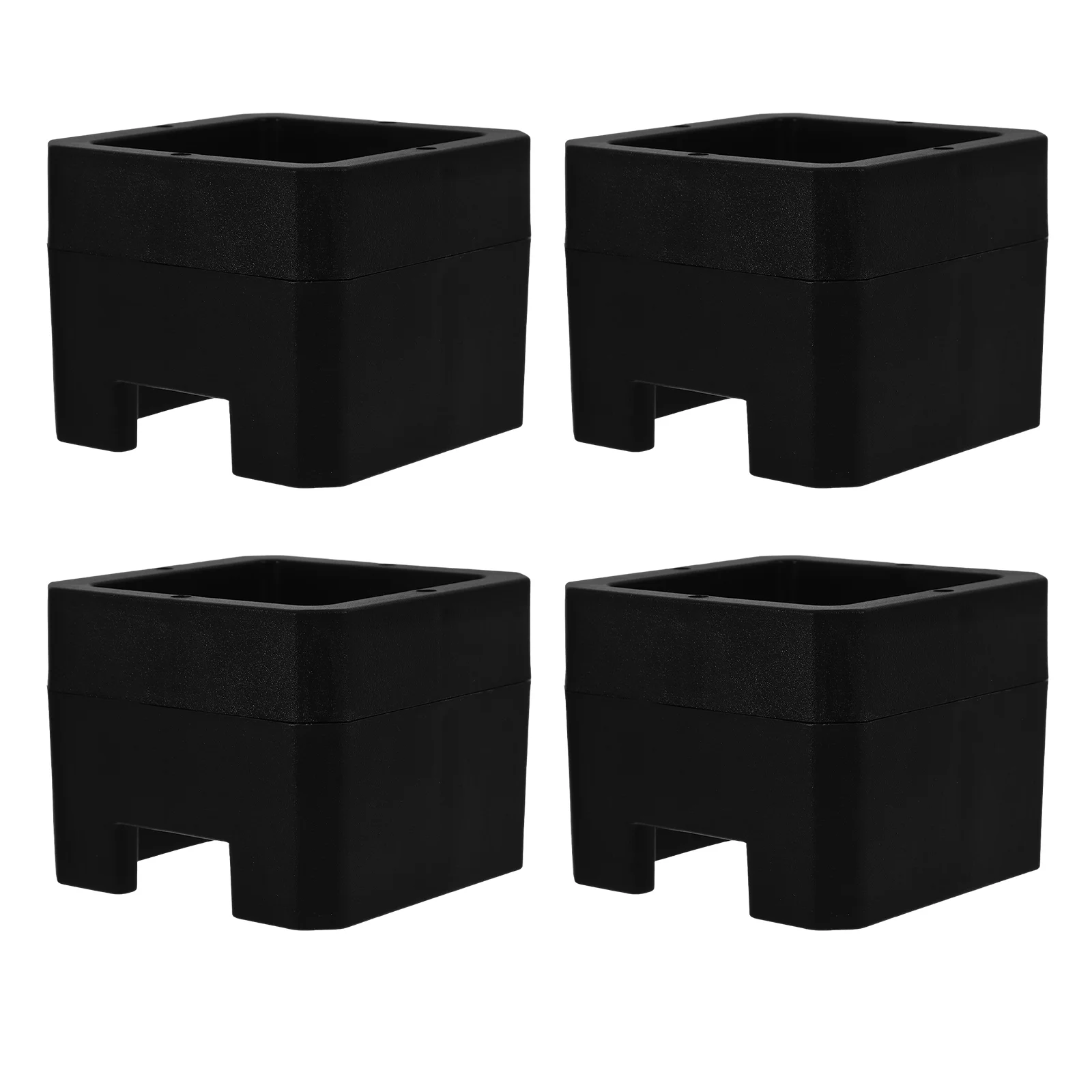 4 Pcs Bed Mat Lift Risers for Caster Wheels Table Legs Desk Chair Raisers Lifter