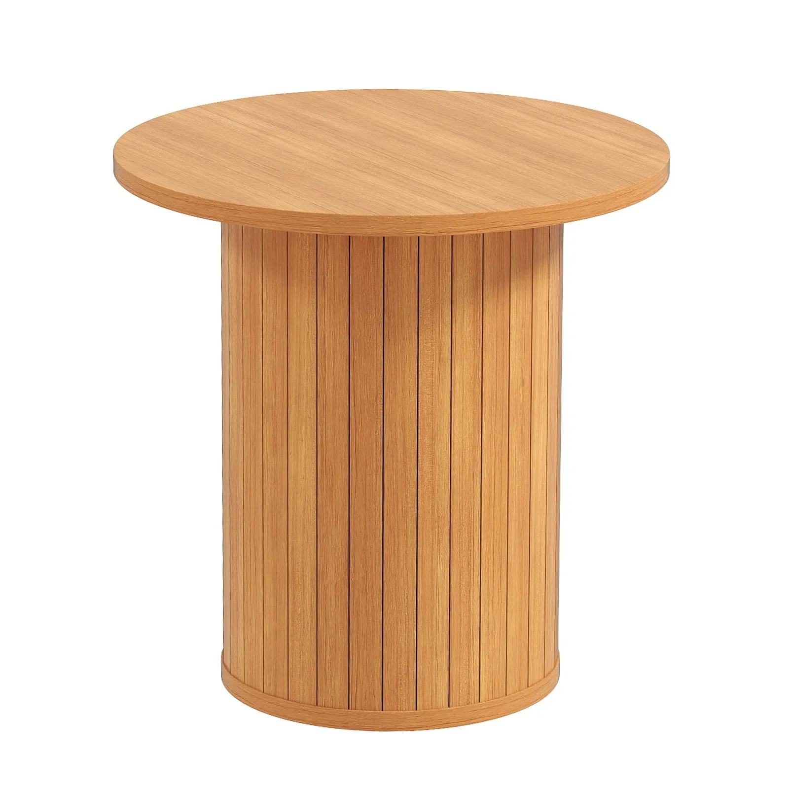 New 15.7" Small Round Side Table Circle End Table Farmhouse Living Room