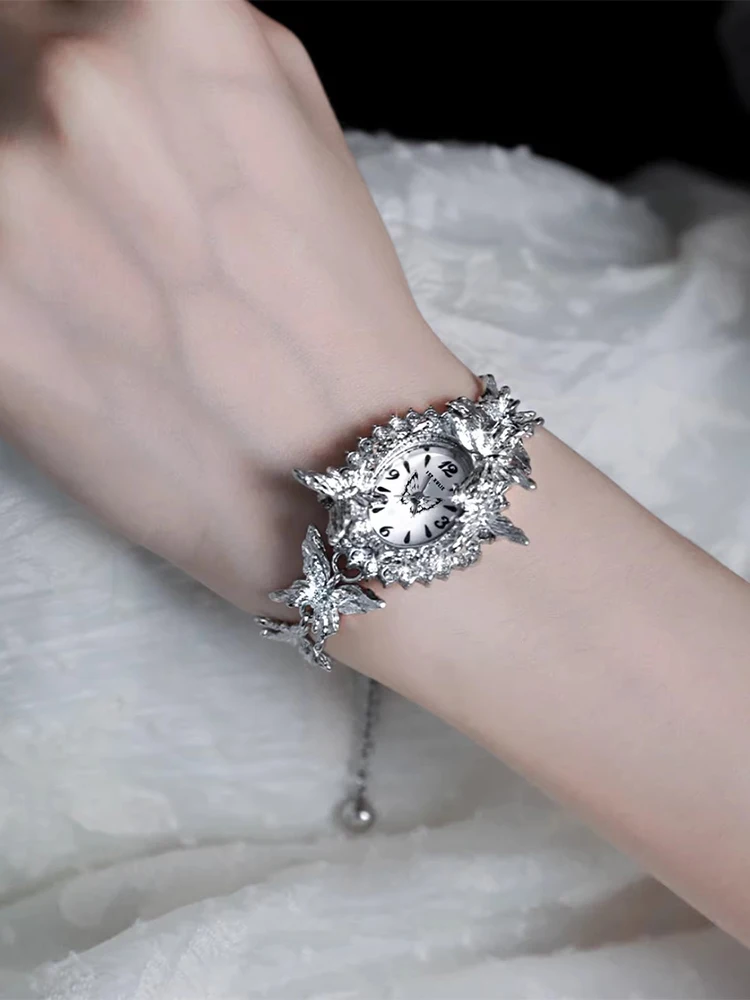 سوار ساعة الفراشة الجديد بنمط Y2K الحلو والرائع هو هدية للمجوهرات النسائية وحفلات الإكسسوارات #4