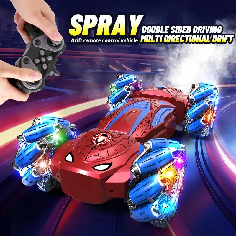 

boy's gift 2in1 RC Transforming Robot 2.5G Car Toy, Mini Remote Control Deformation Vehicle with Lights & Sound, Gift
