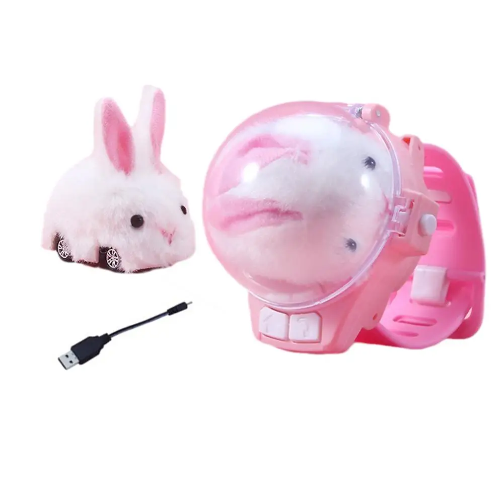 Mini Watch Control Car Cute Rabbit RC Car Accompany with Your Kids Gift for Boys Kids Remote Control Car Watch Mini RC Car H7D9