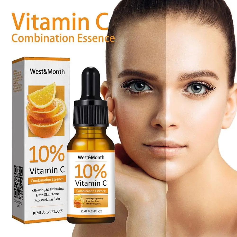 Suero de vitamina C para blanqueamiento Facial, ácido hialurónico, eliminador de manchas oscuras, productos coreanos para el cuidado de la piel, 10ml