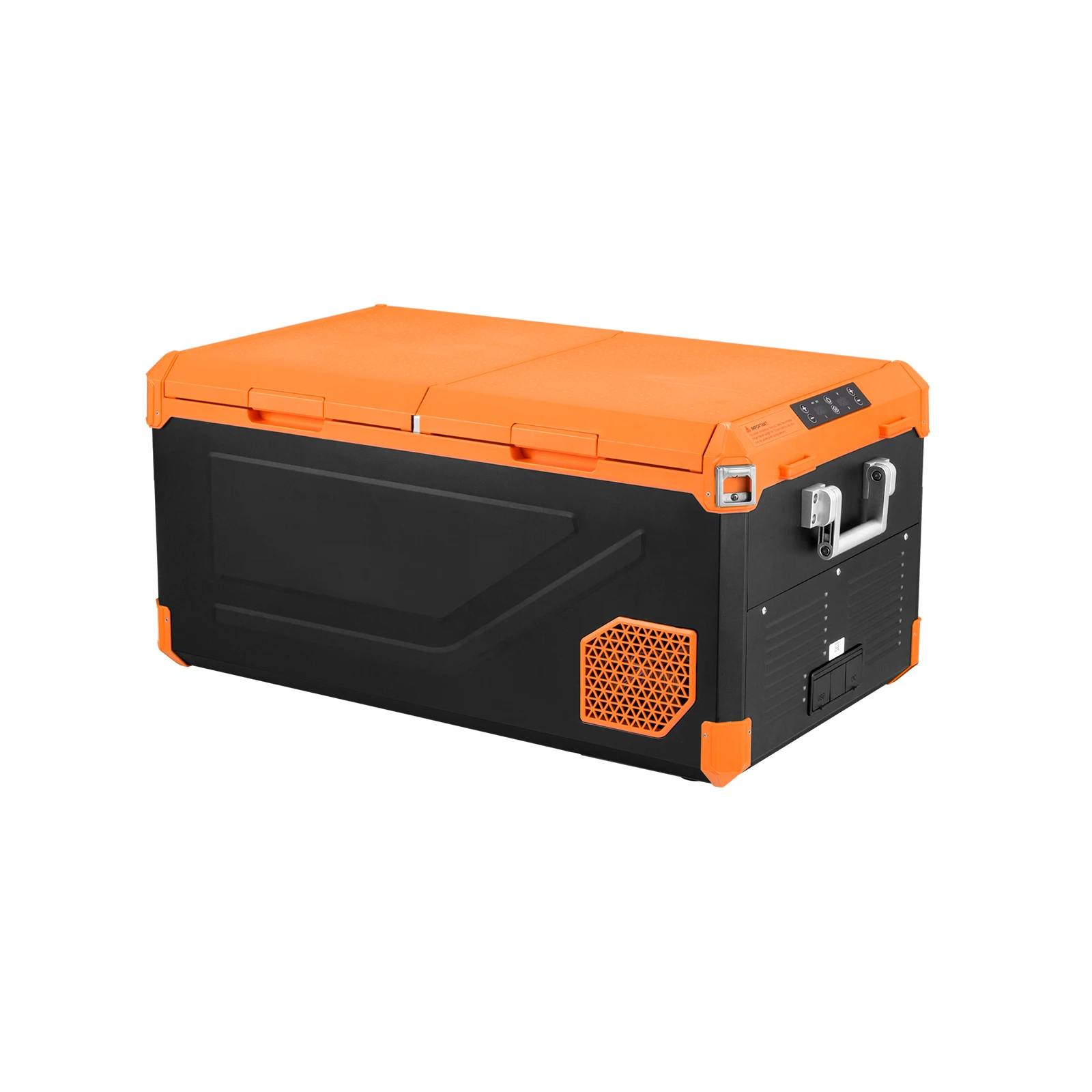 

75L Dual-zone Portable Electric Cooler Box Compressor Freezer Fridge Camping Car Refrigerators In-built LED Light