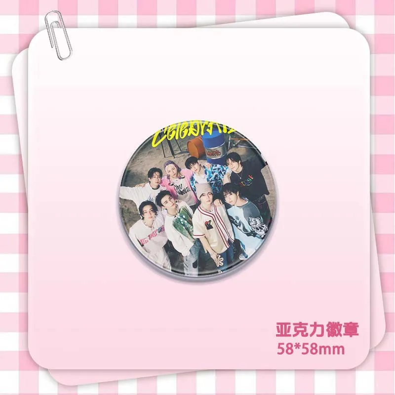 58 مللي متر شريط جديد الضالة الاطفال شارة أكريليك "DO IT" ألبوم جديد فانغ يمكن هان التعبئة والتغليف الديكور Skzoo ستار المحيطة #6