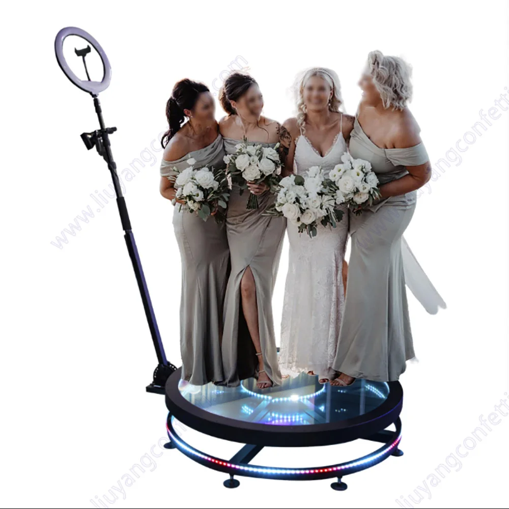 360 Photo Booth Video Automatic Machine Photobooth Event Party Wedding Entertainment Slow Motion Portable Rotating Spin Selfie