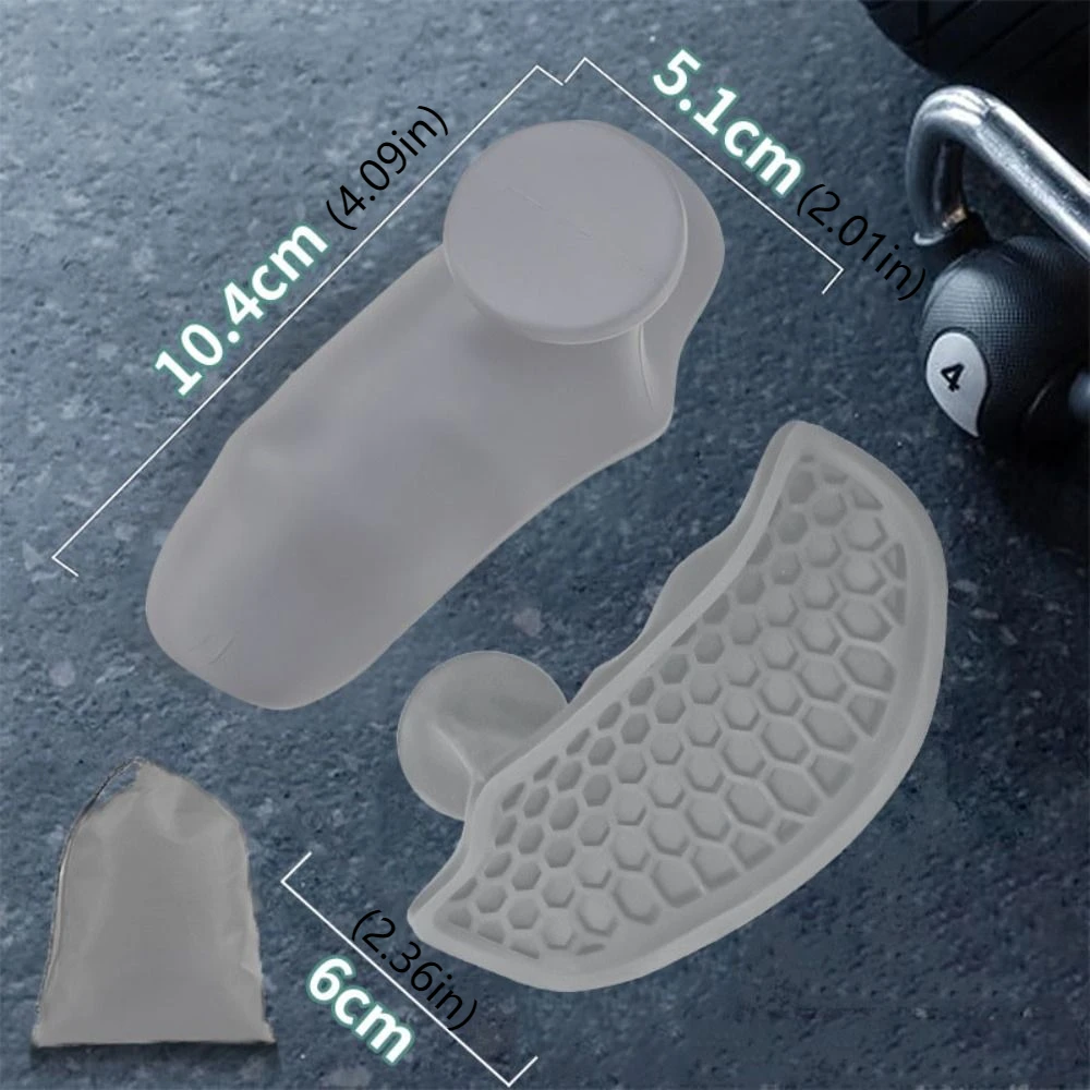 1 пара эргономичных ручек для тяжелой атлетики, противоскользящие эластичные перчатки для тренировок в тренажерном зале, силиконовые сотовые силиконовые ручки для рук