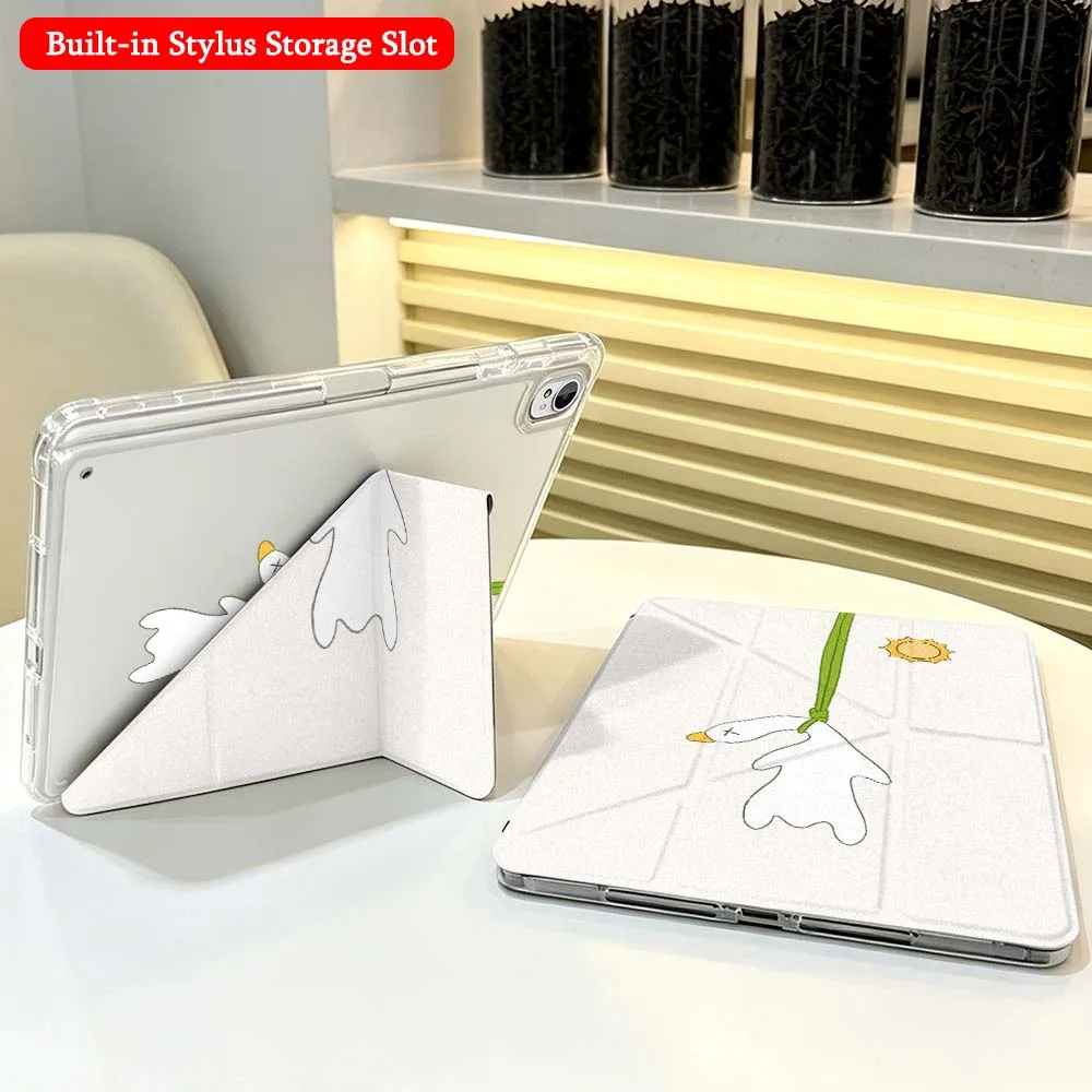 Duck Selfie Phone For Huawei Honor Matepad Pad X10 X9 GT Pro V9 9 Air SE 12X 11.5 11 13.2 11.5s inch Foldable Tablet Case