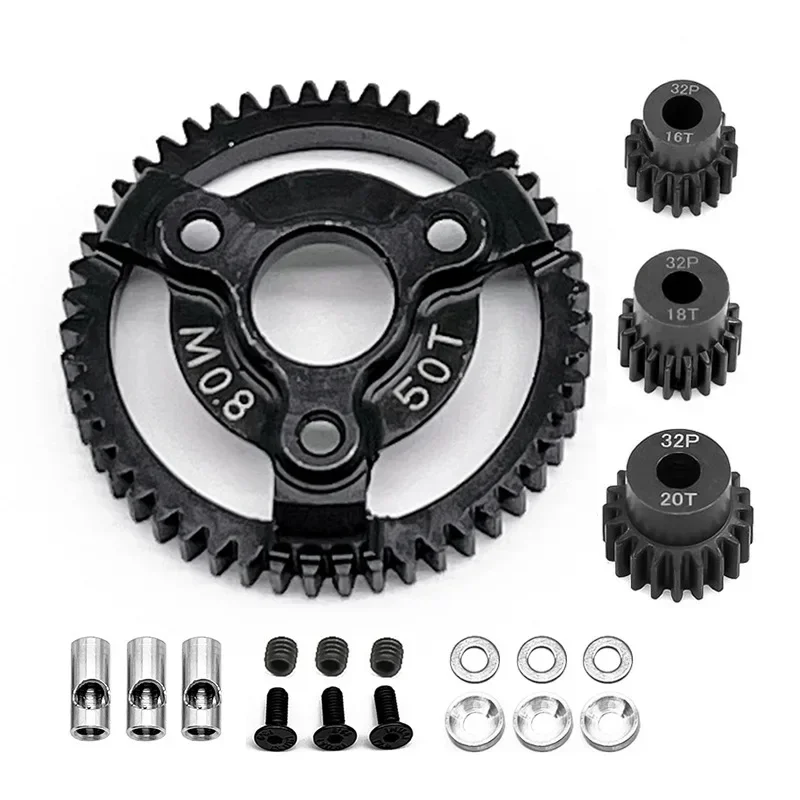 

Harden Steel Spur Main Gear 50T 52T 54T 56T 58T 32Pitch 0.8M 6842 6843 3956 for RC Car 1/10 TRX Slash Stampede Rustler 4x4 VXL