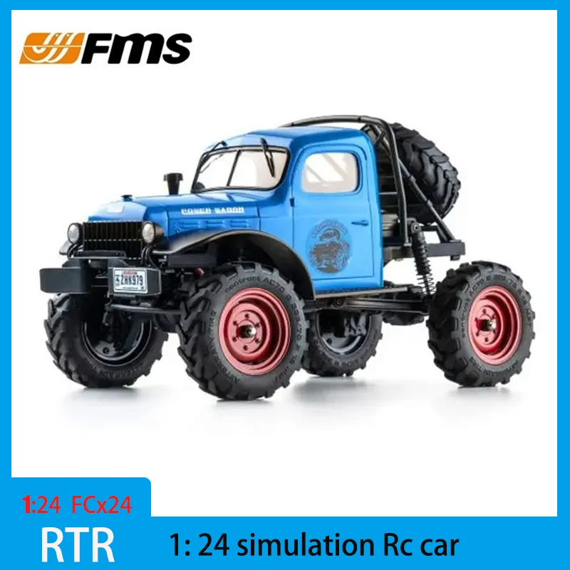 

Fms Fxc24 Power Wagon Rtr 12401 1/24 2.4g 4wd Rc Car Crawler Led Lights Off-road Truck Vehicles Models Toys gift