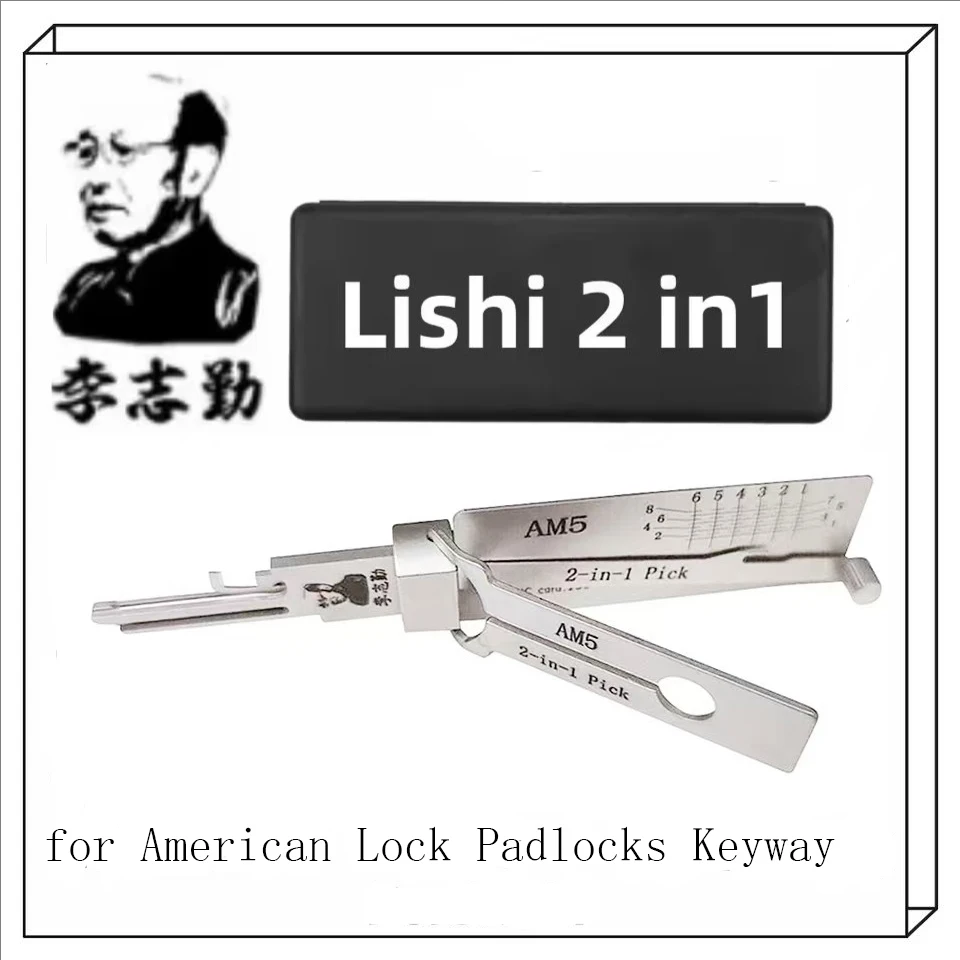 

AM5 Lishi 2-in-1 LOCKSMITH TOOL for American Lock Padlocks Keyway