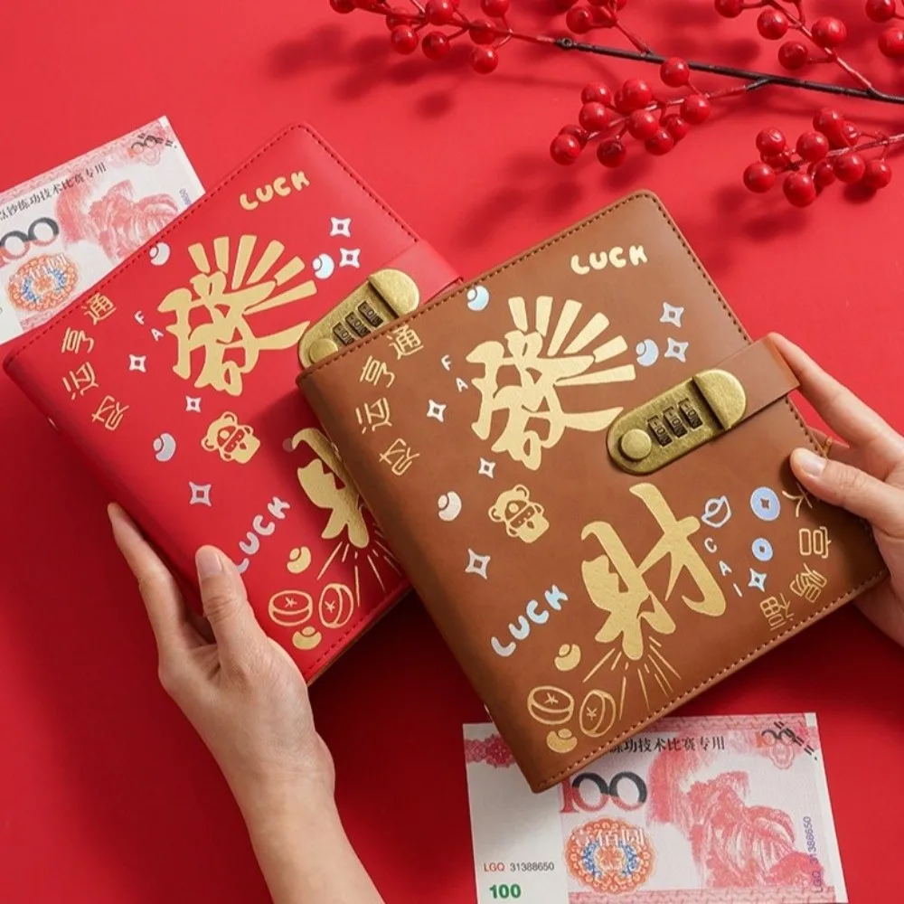 50 kartek Segregator do oszczędzania pieniędzy Skóra PU Luźne kartki Kolorowy, błyszczący segregator budżetowy Portfel do przechowywania Podręcznik oszczędnościowy Księga kont