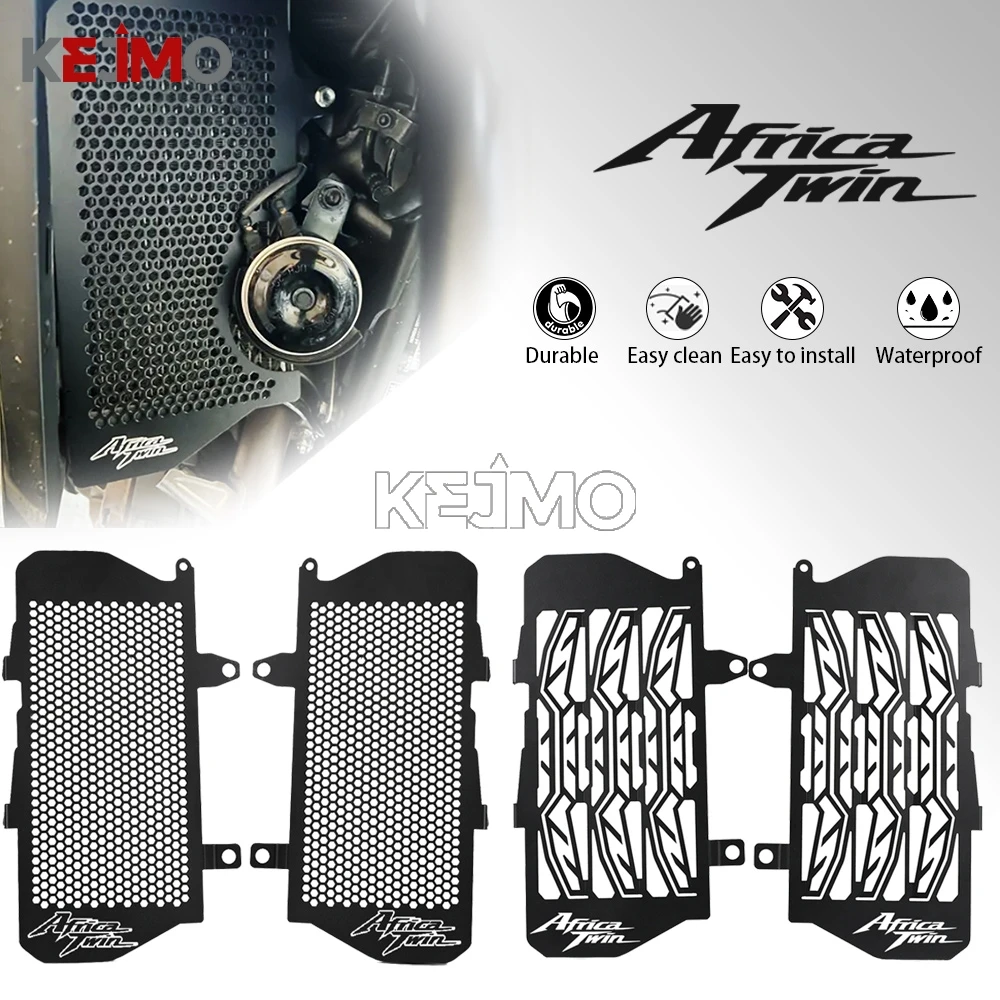 

Accessories CNC For Honda CRF1100L Africa Twin CRF 1100L 2020 2021 2022 2023 Motorcycle Radiator Grille Guard Protector Cover