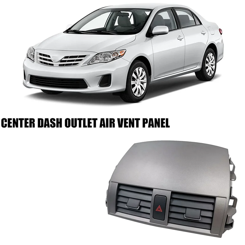 

3X Car Center Dash A/C Outlet Air Vent Panel With Emergency Switch For Toyota Corolla 2008-2013 55670-02160 55663-02060