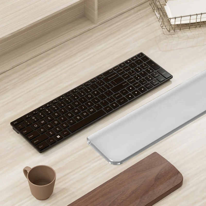 

Frosted Acrylic Palm Rest Mechanical Keyboard 61/87/107keys Custom Wrist Rest Ergonomics Walnut Wood Nature Coating Palm Stree