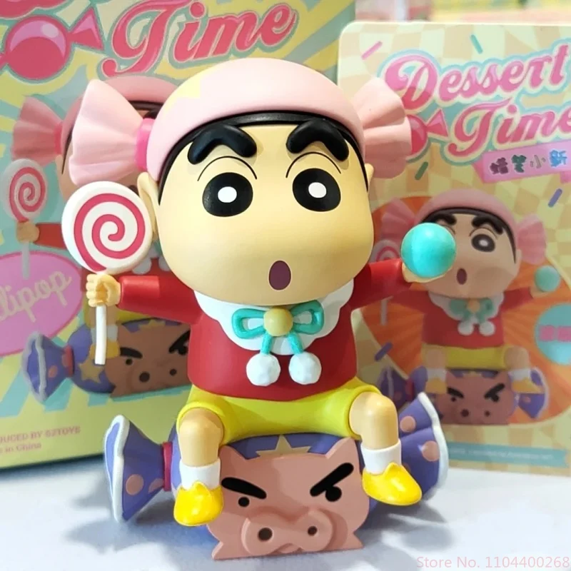 인기 폭발! 52toys 크레용 신짱 타임 시리즈 랜덤박스 귀여운 애완동물 트렌디 플레이 인형 핸드메이드 데스크탑 장식품 휴일 선물 장난감