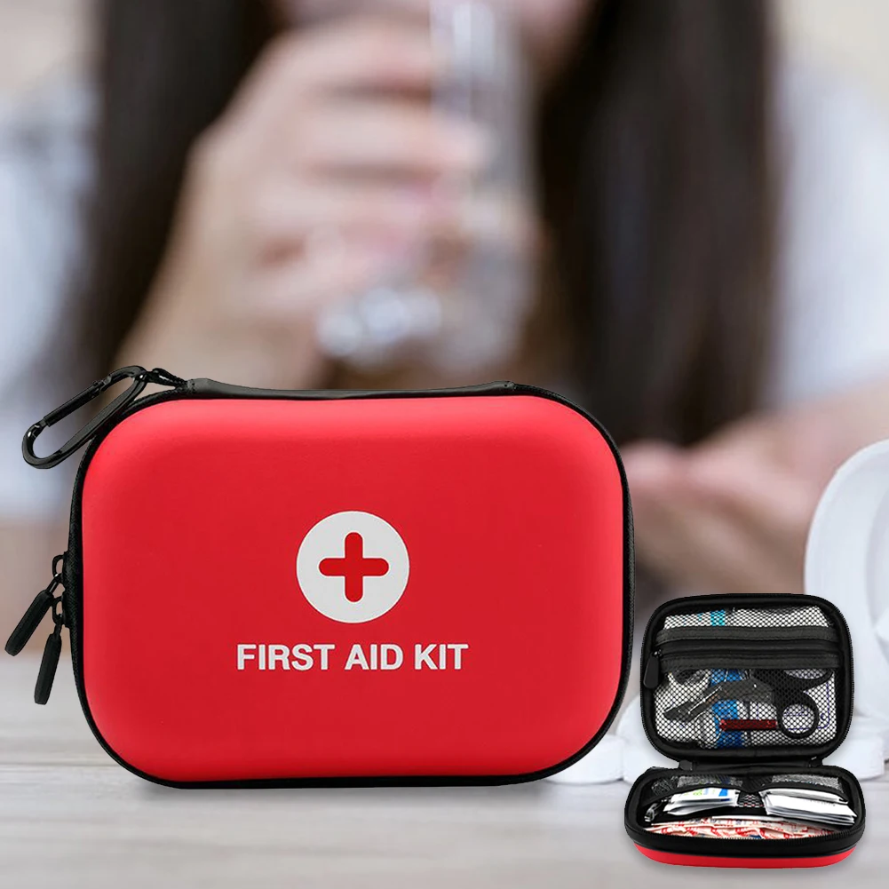 First Aid Kit Bag Empty First Aid Storage Box Home Medical Emergency Portable Bag Small First Aid Bag Ideal for Home Office Car