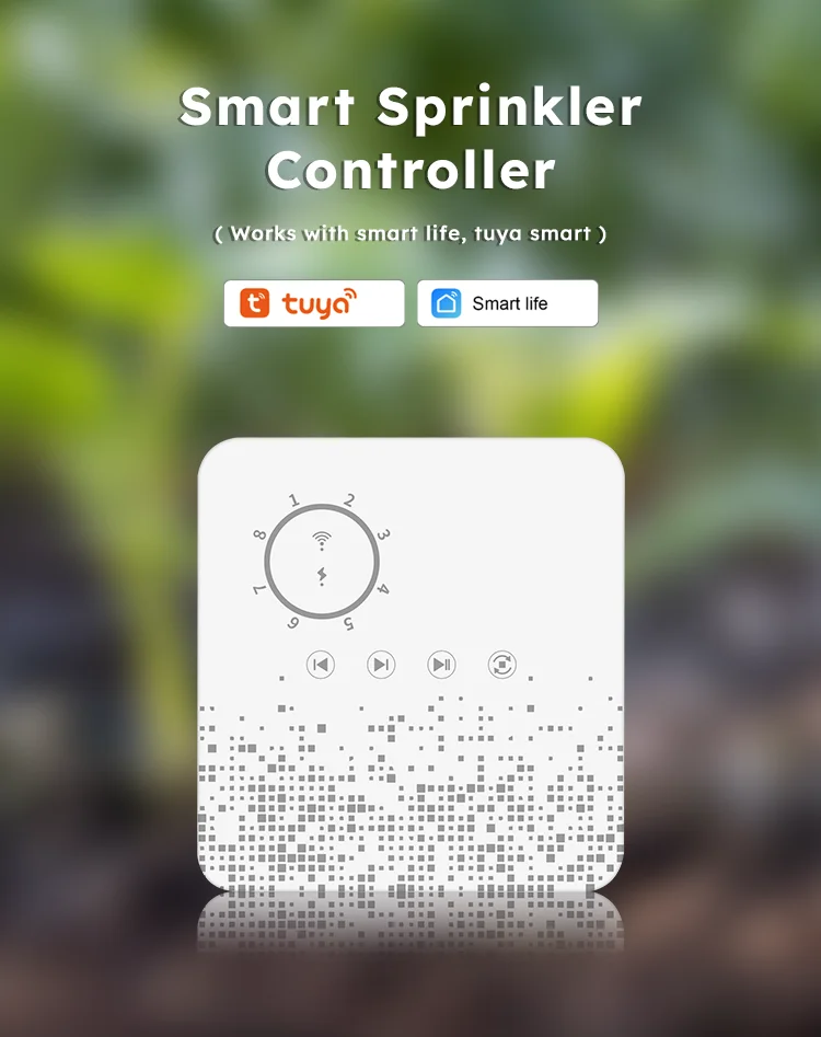 Irrigatore Intelligente Wi-Fi Tuya Con Timer – Doppia Pompa, Batteria 2600 MAh, Compatibile Con App Smart E Comandi Vocali
