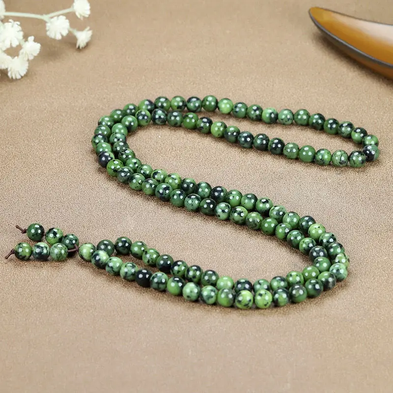 

Tibetan Medicine Wang Shi 8mm10mm Necklace 108 Beads Jade Bracelet