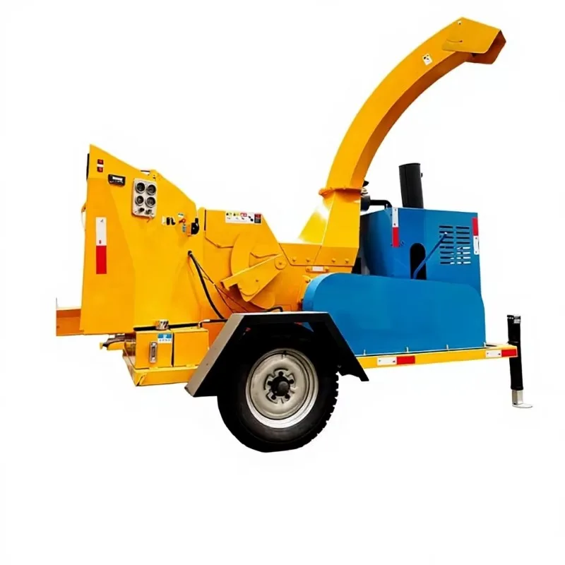 FL Customized Mobile Garden Chipper Chain-Driven Fully Automatic Tree Branch Shredder with 4500W Motor 1000-5000 Capacity
