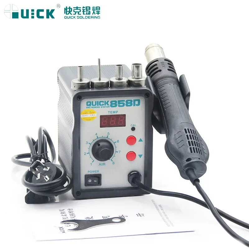 

Digital Original QUICK 858D Hot Air Gun, Constant Temperature Hot Air Welding Station, 700W