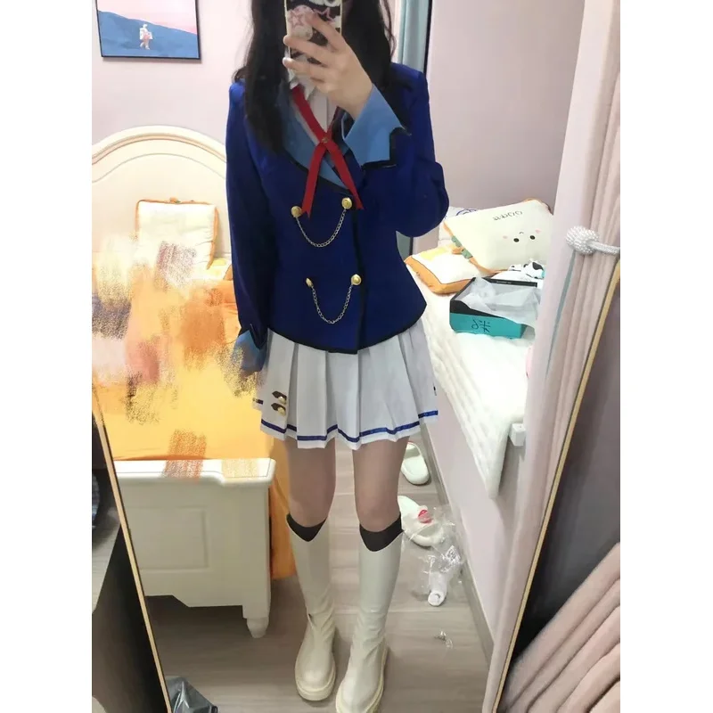 Anime Aikatsu Hoshimiya Ichigo Shibuki Ran Kiriya Aoi Cosplay Costume Starlight School JK Campus Uniform Wig Woman Kawaii Suit