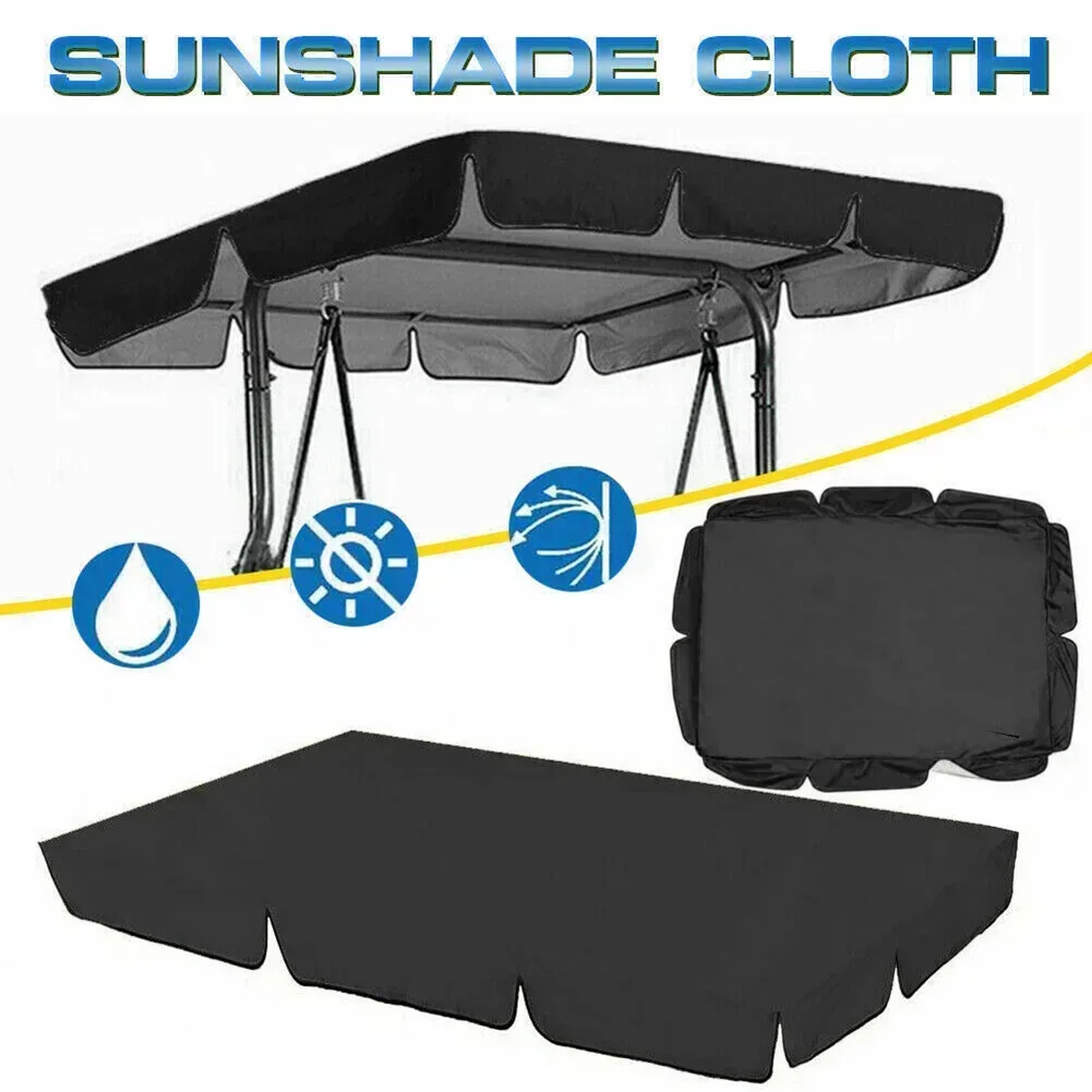 Replacement Canopy For-Swing For Seat 2 Or 3 Seater Garden Swing Chair Cover 140cmX120cmX18cm 249cmx185cmx18cm Protection Sunsha