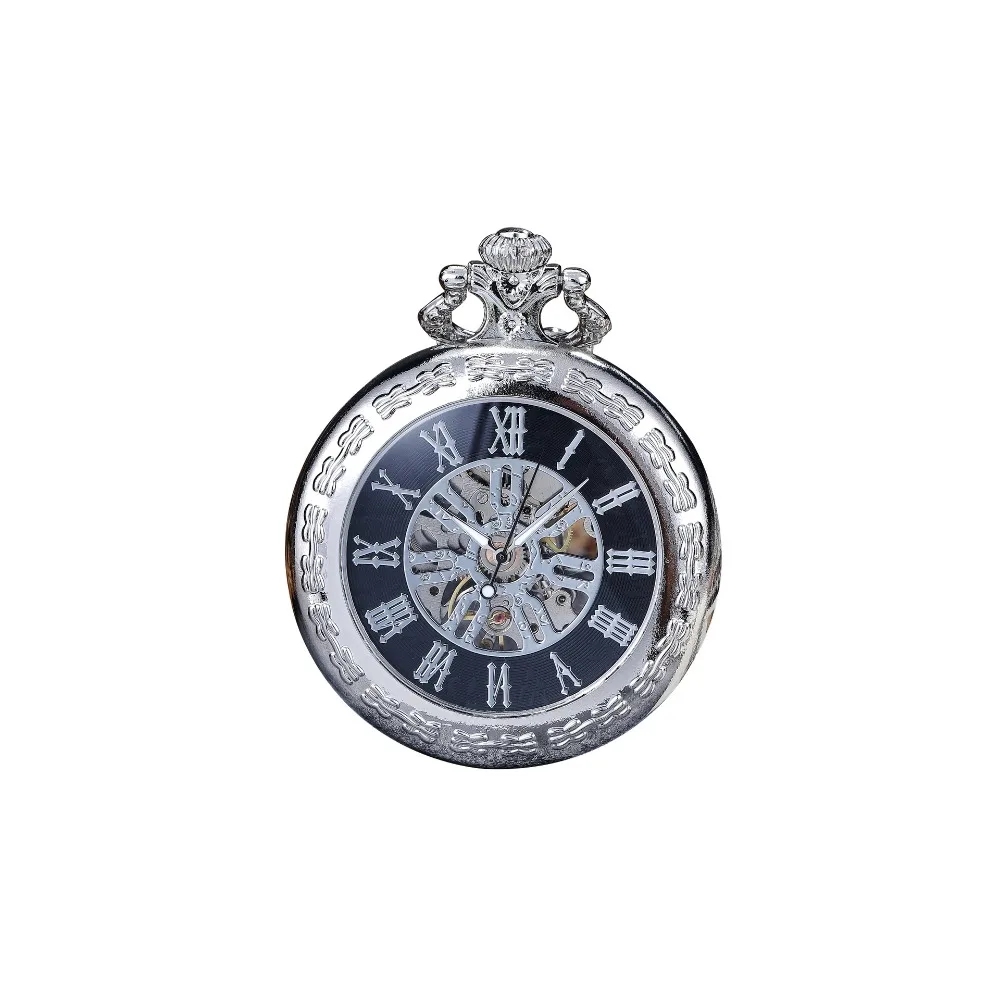 

Mechanical watch hollow Roman pocket watch