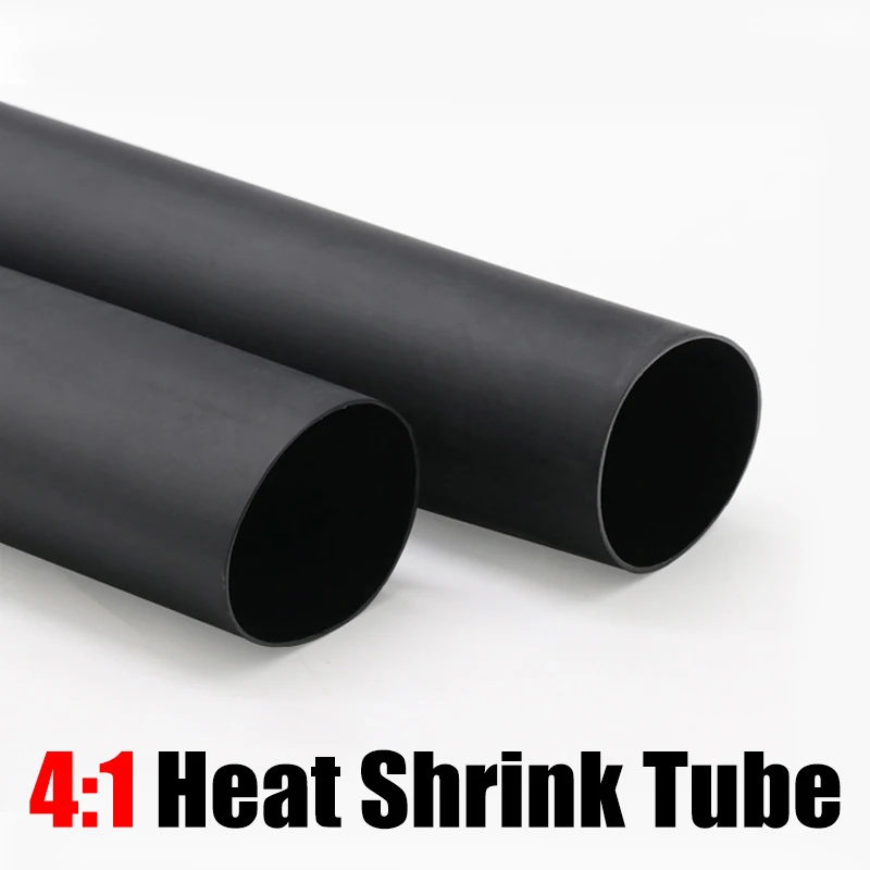 1~50m 4:1 Heat Shrink Tube Dual Wall Tubing Diameter 4 6 8 12 16 20 24 40 52 72mm Adhesive Lined Wrap With Glue