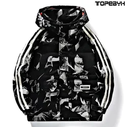 2023 Winter New Warm Men's Wear Cold Proof Down Jacket for Men's Casual Coat Mid Length Thickened Hood Jacket