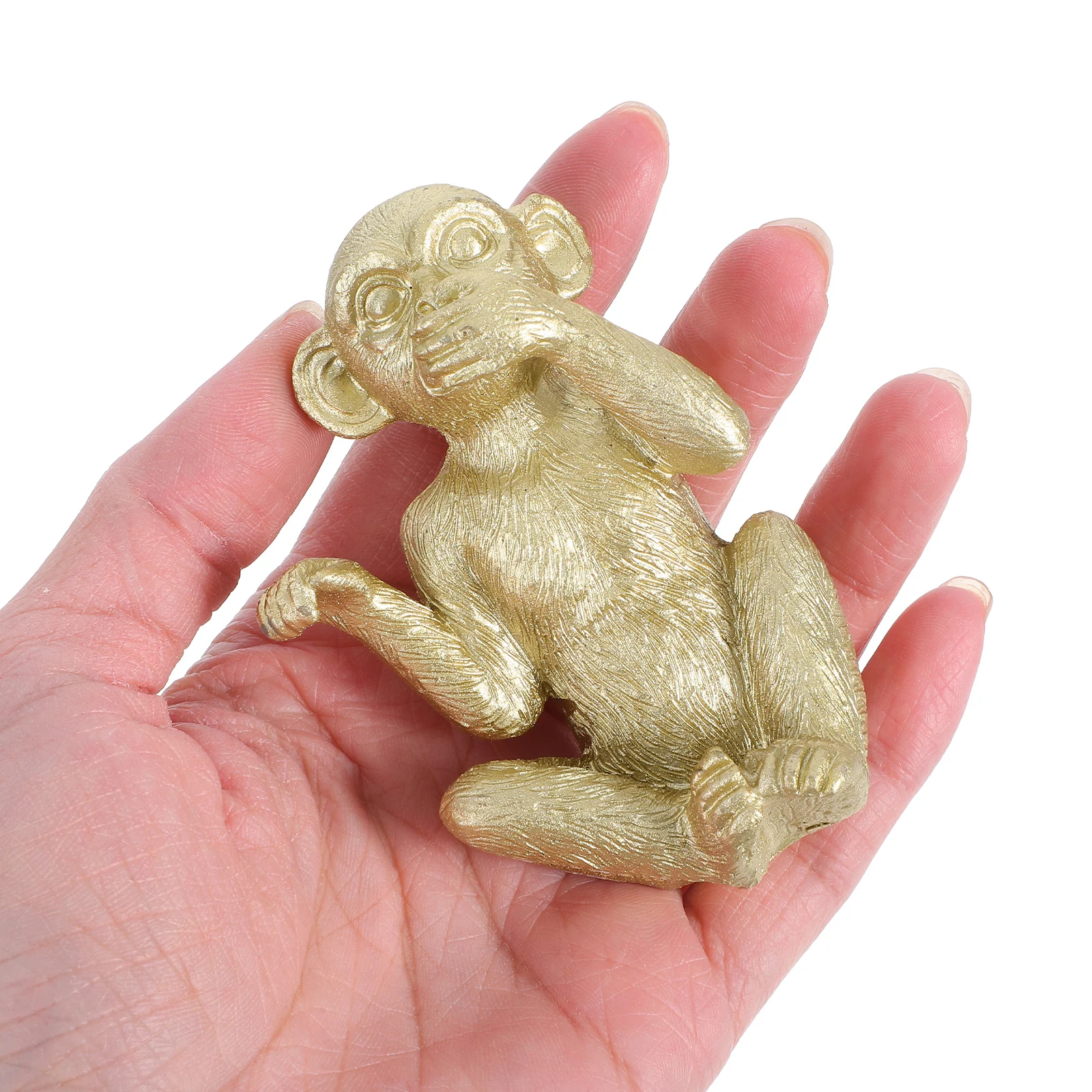 

3 Pcs Monkey Sculpture See No Evil Figurines Small Figures Resin Monkeys Statue Animal Home Decor Decorations Ornament