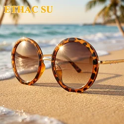 Sunglasses Women Men Round New Luxury Brand Design Retro Travel Drive Circle Frame Vintage Sun Glasses Ladies Unisex 5 Colors