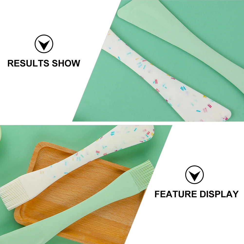 

2-In-1 Silicone Spatula Dual Purpose Baking Scraper Odorless Eco-Friendly Kitchen Tool For Cream Jam Easy