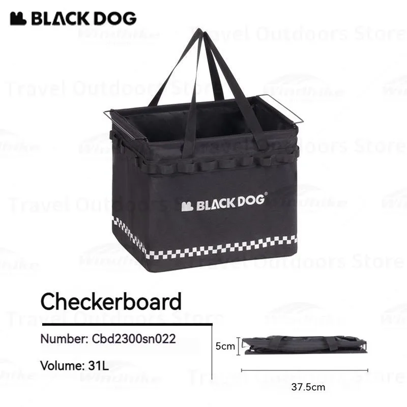 Naturehike BLACKDOG Outdoor Folding Storage Bag Camping Basket Box Organizer Picnic Capacity 31L Portable Camp Miscellaneous Box