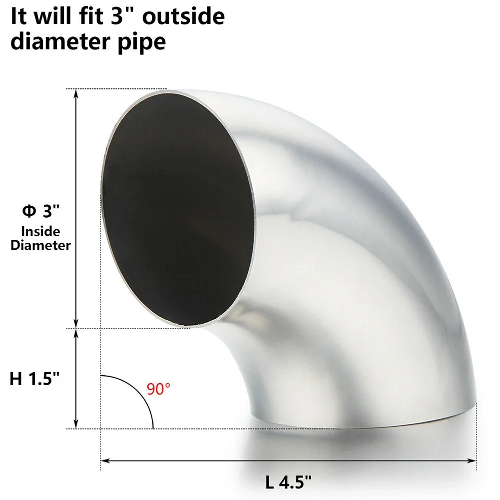 90 Degree Bend Elbow Pipe Multipurpose Tight Radius Elbows Welding Installation 1mm Wall Thickness Elbow Fitting