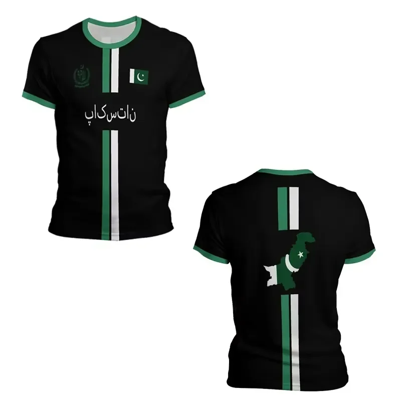 2026 Pakistan National Team 3D Printed Football Jersey Men Women Family Soccer Shirt Summer Sports Wear T-shirt Casual Top