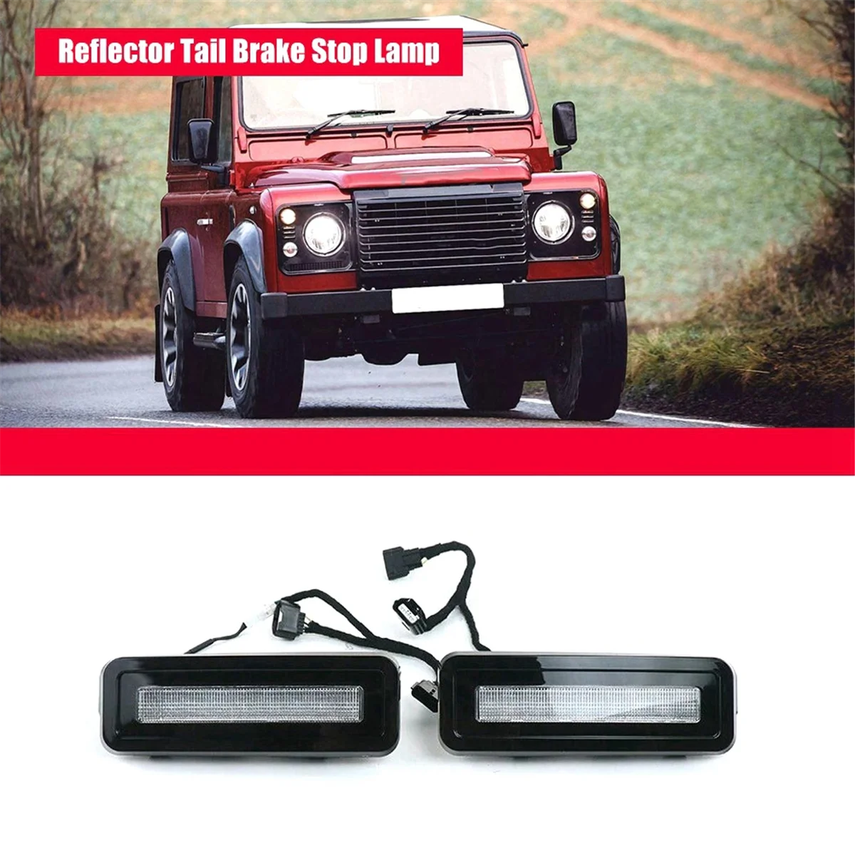 1 Pair Car LED Rear Bumper Light Reflector Tail Brake Stop Lamp Turn Signal Light for 2020-2023