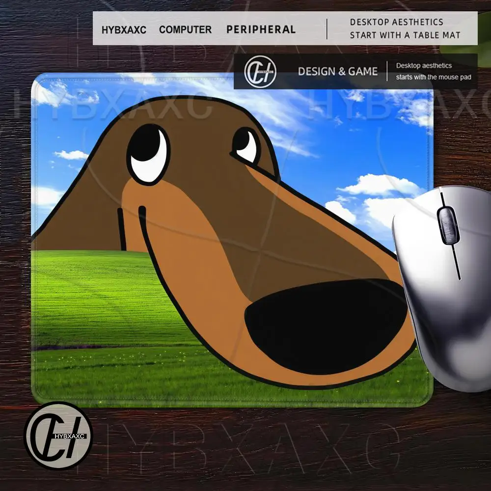 Cute Dachshund Dog Mouse Pad Large Square Computer Office Game Table Mats Funny Meme Cartoon Interesting Meme Rubber Mousepads