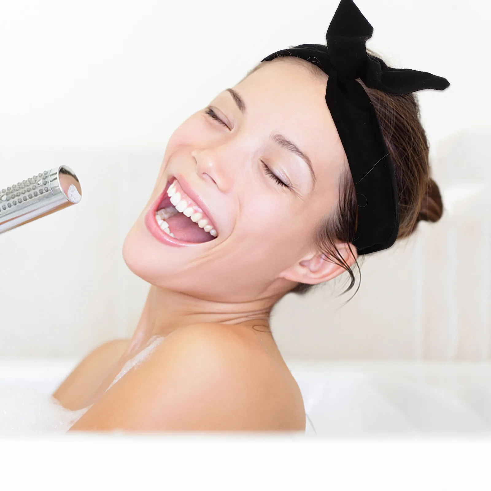 4Pcs Knotted Bow Wire Headbands Hair Scarf Turban Makeup Spa Headbands Adjustable Hair Accessories for Women Scarf Headband