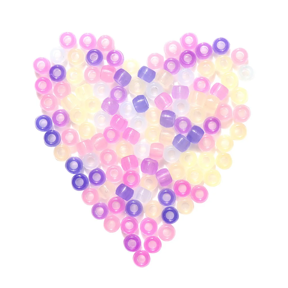 500pcs Color Changing Beads Uv Reactive Translucent To Multicolor Sun Sensitive For Diy Jewelry Making Craft Uv Plastic Beads