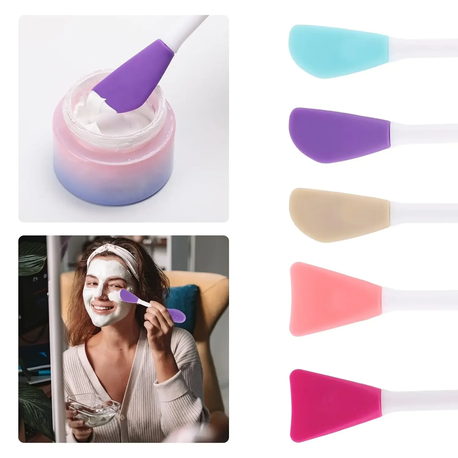 2 In1 فرك الرؤوس السوداء سيليكون تنظيف الوجه وفرشاة قناع أدوات التنظيف العميق مقشر فرك المسام العناية ببشرة الوجه #6
