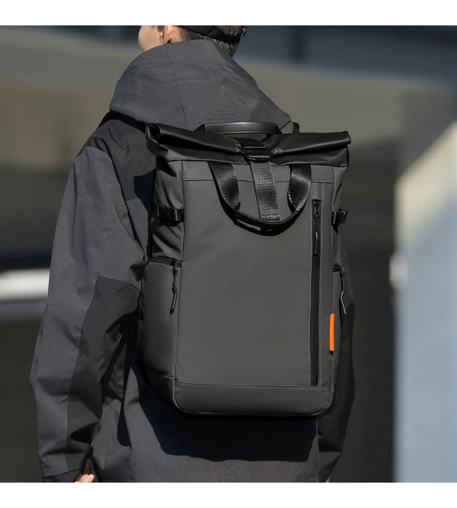Light casual student bag cover tie rod multi-functional travel backpack backpack men's fashion computer bag trend