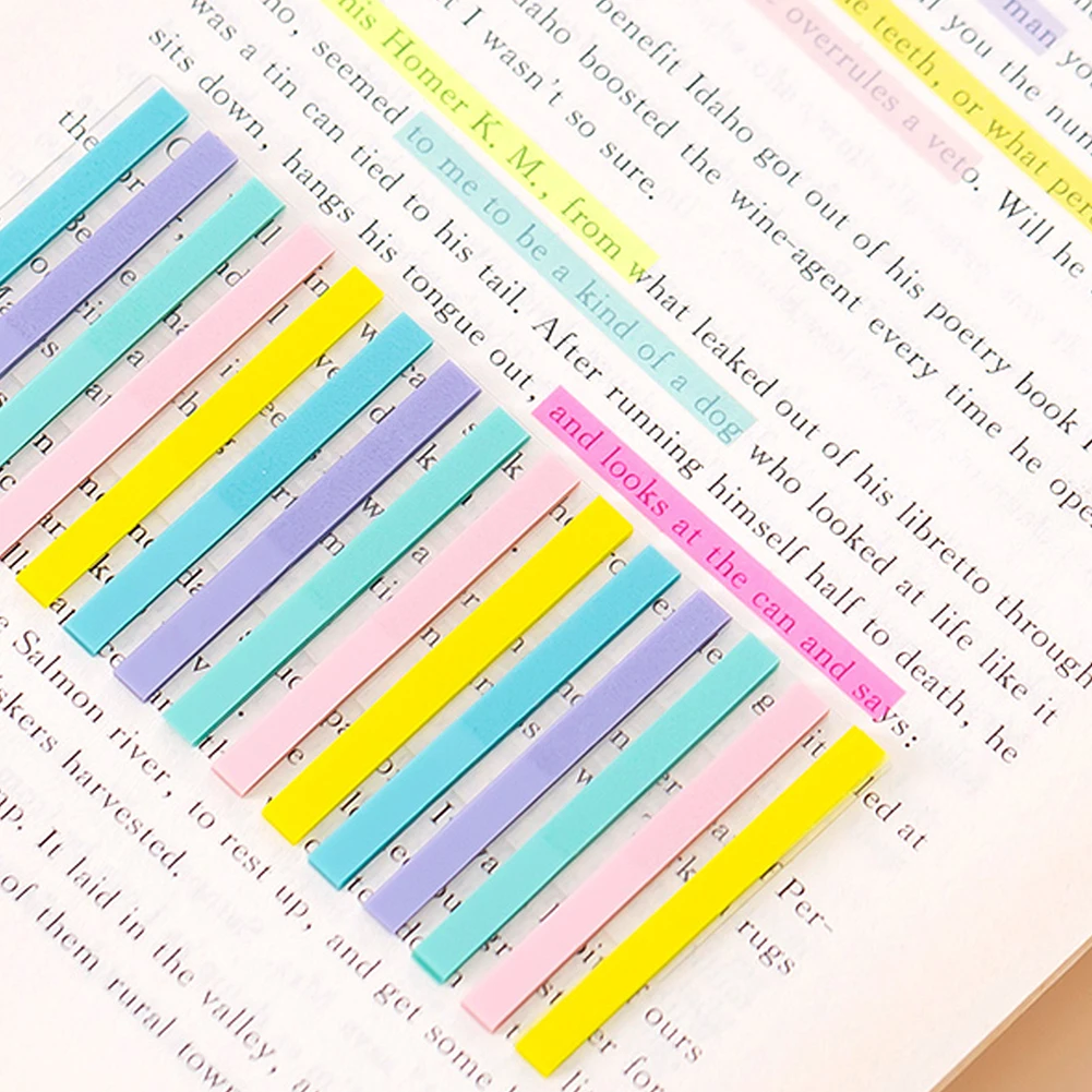 1900pcs Page Markers Index Tabs Bookmark Transparent Sticky Classify Files For Books Waterproof Notes Strip Students Flags