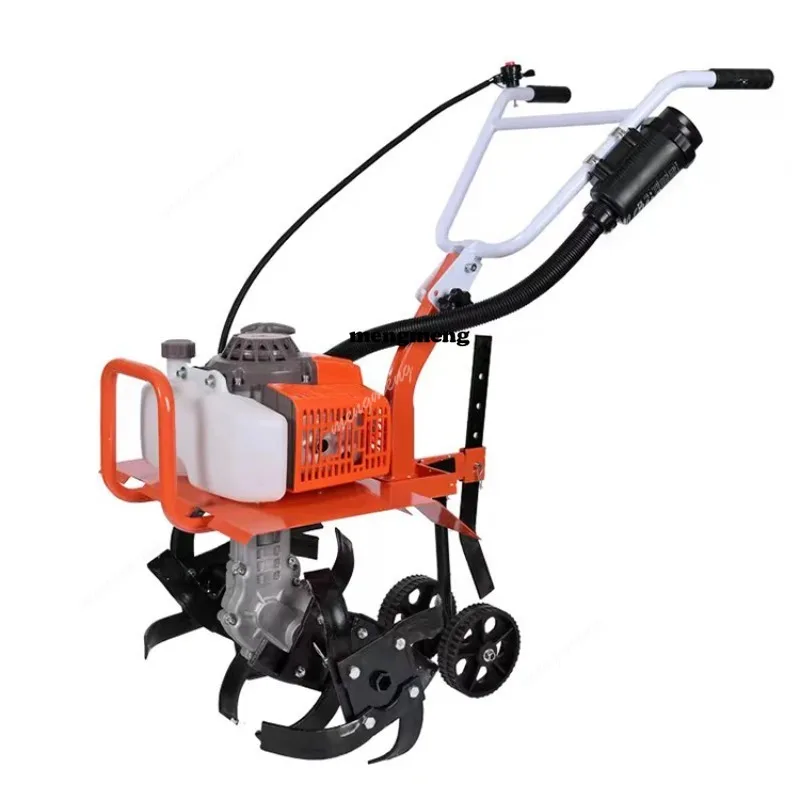 Mini Multifunctional Rotary Cultivators/ Agricultural Small Weeder Field Garden Tools Hand Tiller Cultivator