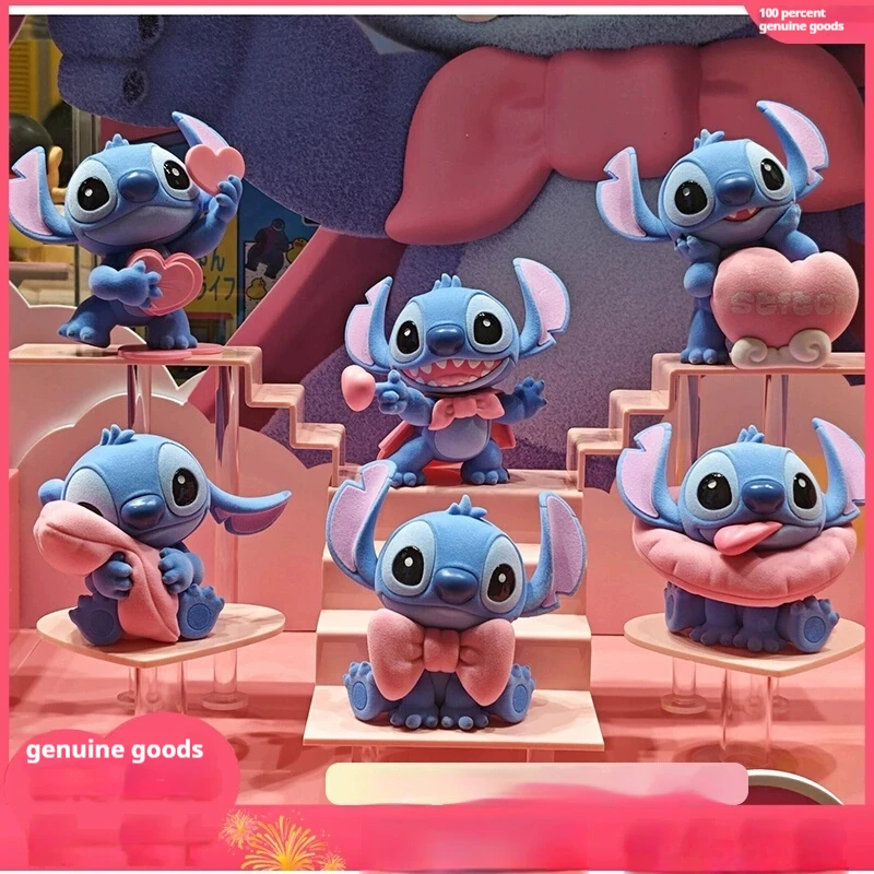 

Disney Lilo & Stitch Stitch Pink Lovers Blind Box 520 Limited Action Figure Ornament Model Collection Children Toy Birthda Gift