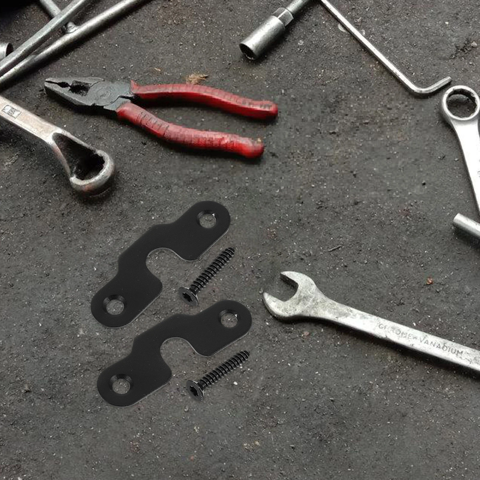 

1set Sun Visor Repair Kit Durable Clips Easy Installation Car Accessory Safety Driving Enhancement Stainless Steel