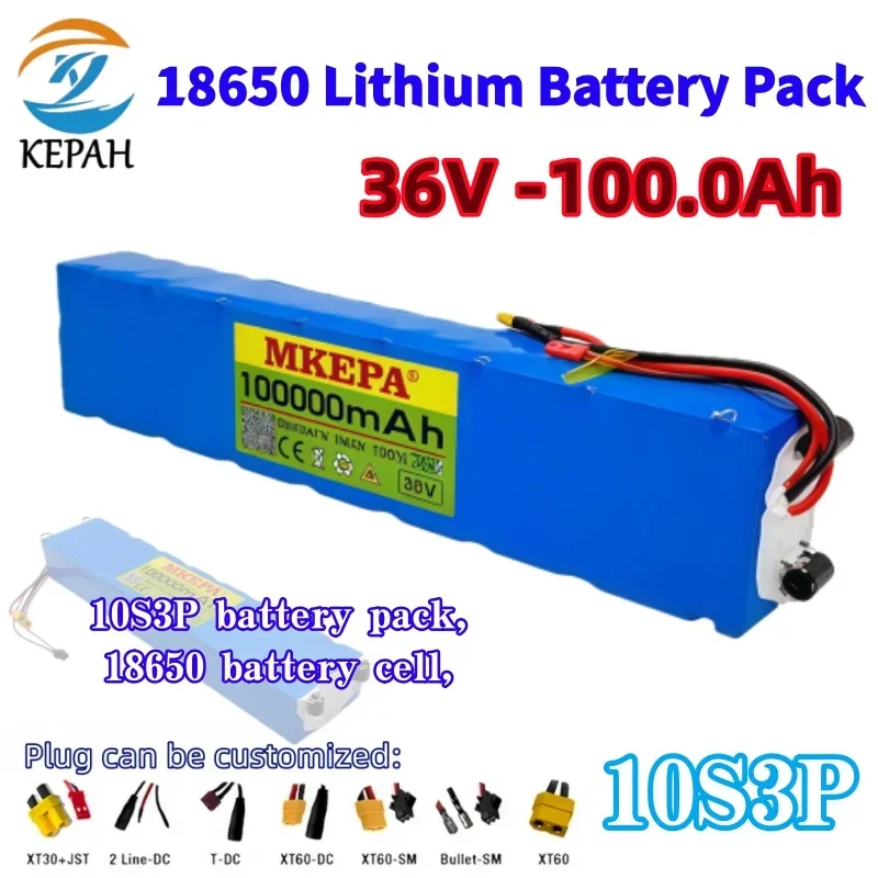 

Durable Replacement Battery for M365｜36V 10S3P 100Ah 18650 Lithium, Stable Fit Electric Scooter Pack