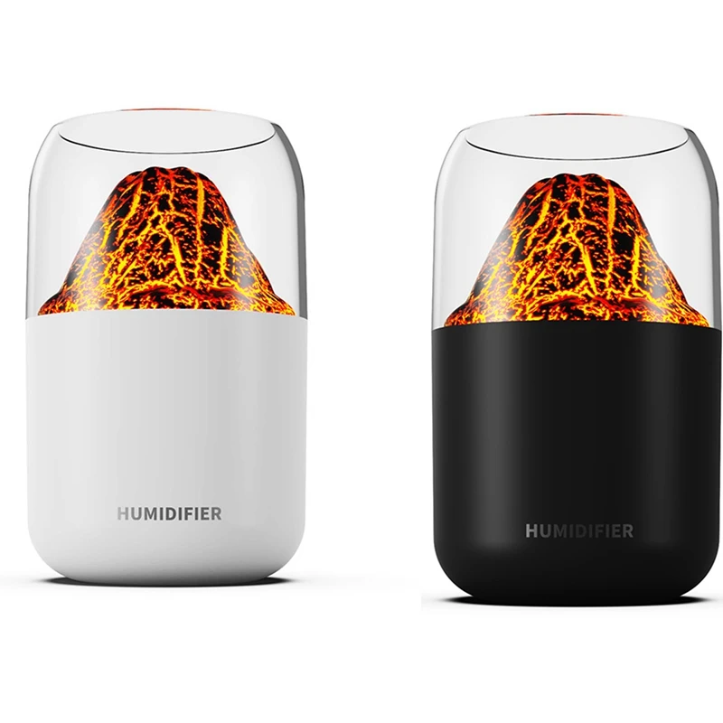 Mini Cool Flame Umidificador, Silent Desktop, Lâmpada ambiente, Máquina Aromaterapia, 1 Conjunto